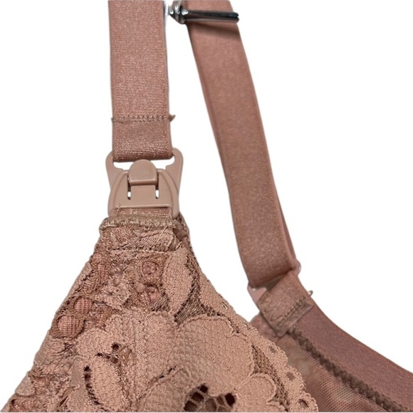 Momanda Coffee Cream Nursing Lace Bra Women Size 36F - Picture 2 of 5
